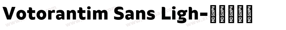 Votorantim Sans Ligh字体转换